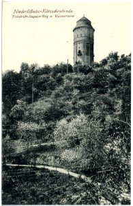 20241-Radebeul-1916-Friedrich-August-Weg und Wasserturm-Brück & Sohn Kunstverlag