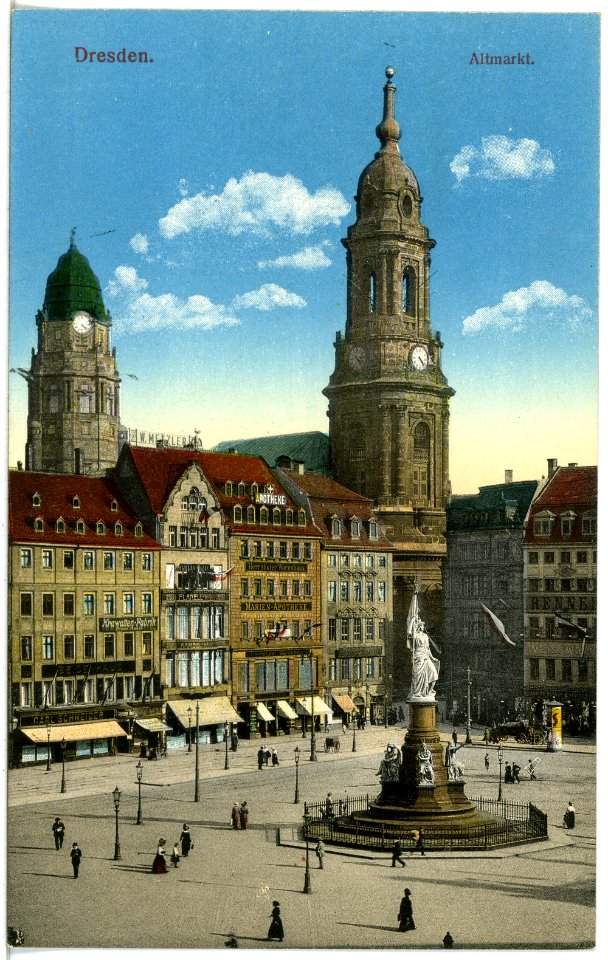 19121-Dresden-1915-Altmarkt-Brück & Sohn Kunstverlag