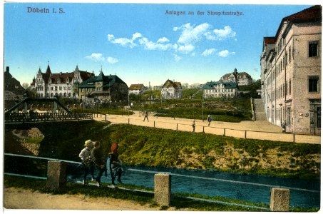 19178-Döbeln-1915-Anlagen an der Staupitzstraße-Brück & Sohn Kunstverlag