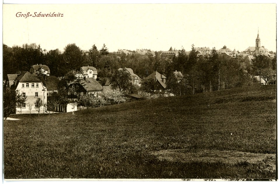 20484-Großschweidnitz-1917-Blick auf Großschweidnitz-Brück & Sohn Kunstverlag