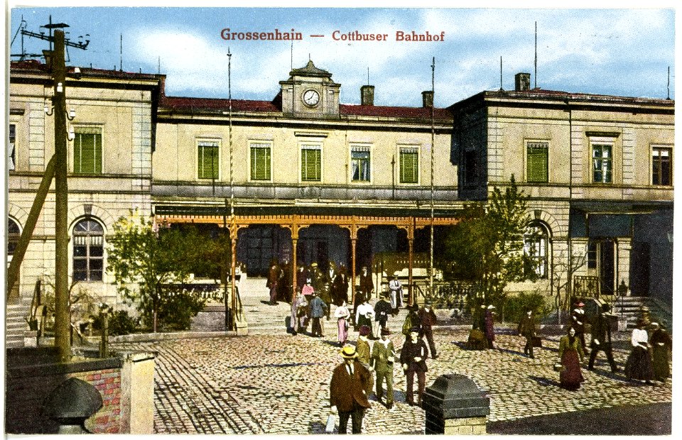 20784-Großenhain-1918-Cottbuser Bahnhof-Brück & Sohn Kunstverlag