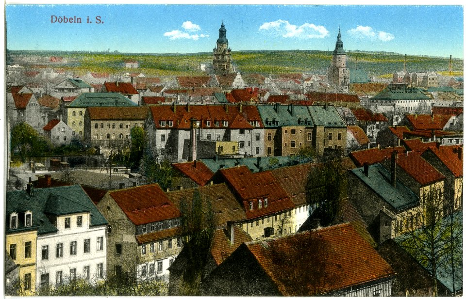 19174-Döbeln-1915-Blick auf Döbeln-Brück & Sohn Kunstverlag