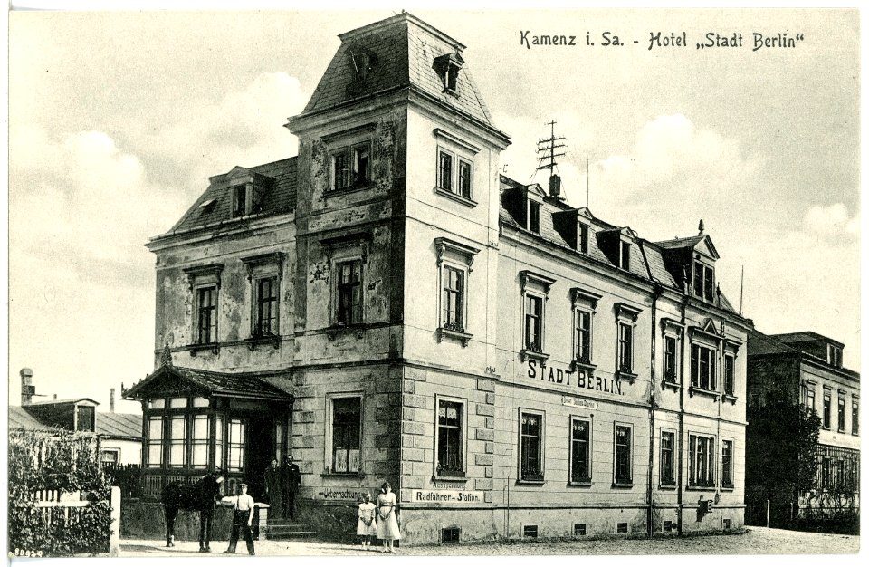 20304-Kamenz-1916-Hotel Stadt Berlin-Brück & Sohn Kunstverlag