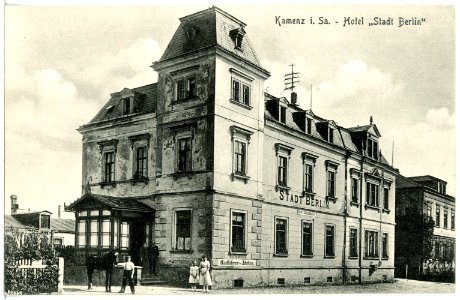 20304-Kamenz-1916-Hotel Stadt Berlin-Brück & Sohn Kunstverlag