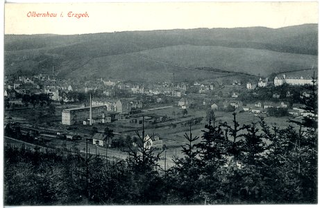 19928-Olbernhau-1915-Blick auf Olbernhau-Brück & Sohn Kunstverlag
