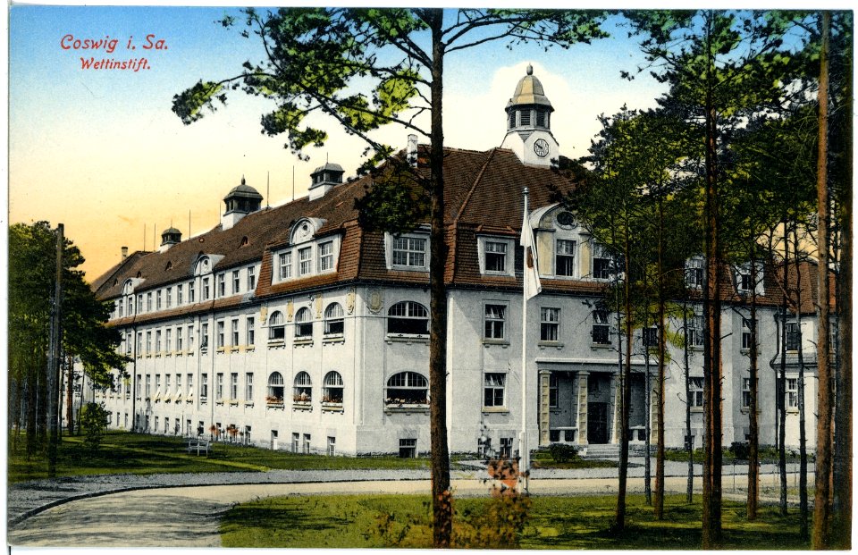 19374-Coswig-1915-Wettinstift-Brück & Sohn Kunstverlag