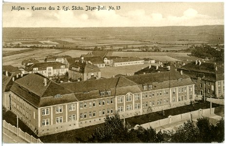 20361-Meißen-1917-Kaserne des 2. Königlich Sächsischen Jäger-Bataillon Nr. 13-Brück & Sohn Kunstverlag