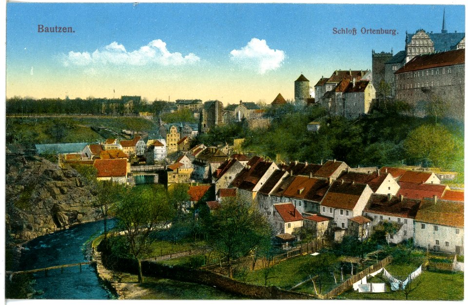 19165-Bautzen-1915-Schloß Ortenburg und Stadtansicht-Brück & Sohn Kunstverlag