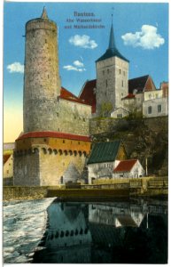 19170-Bautzen-1915-Alte Wasserkunst und Michaeliskirche-Brück & Sohn Kunstverlag