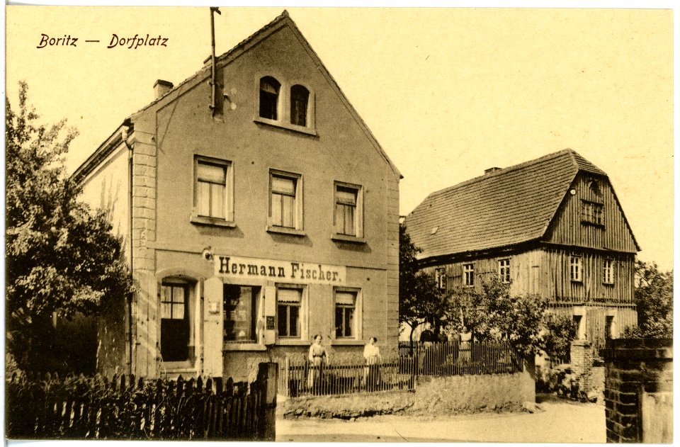 20235-Boritz-1916-Dorfplatz-Brück & Sohn Kunstverlag