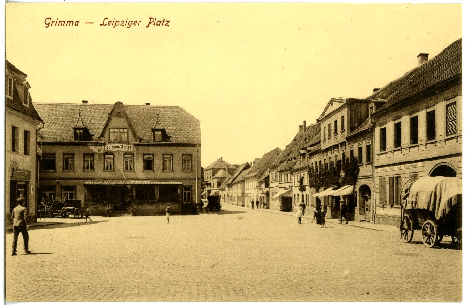 19346-Grimma-1915-Leipziger Platz-Brück & Sohn Kunstverlag