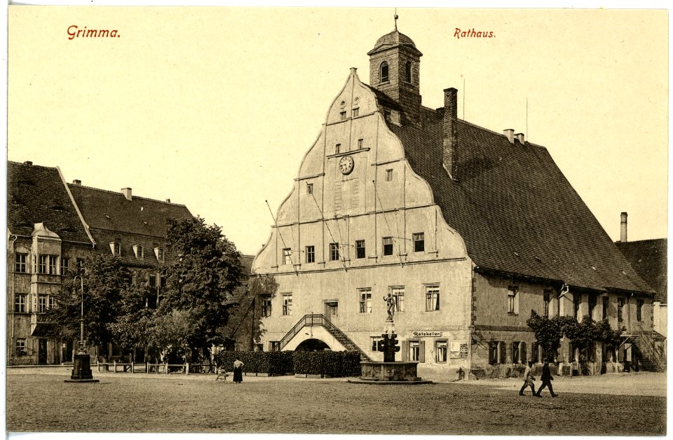 19341-Grimma-1915-Rathaus-Brück & Sohn Kunstverlag