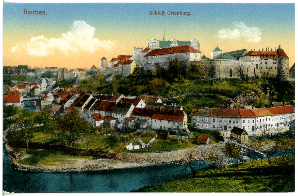 19166-Bautzen-1915-Schloß Ortenburg und Stadtansicht-Brück & Sohn Kunstverlag