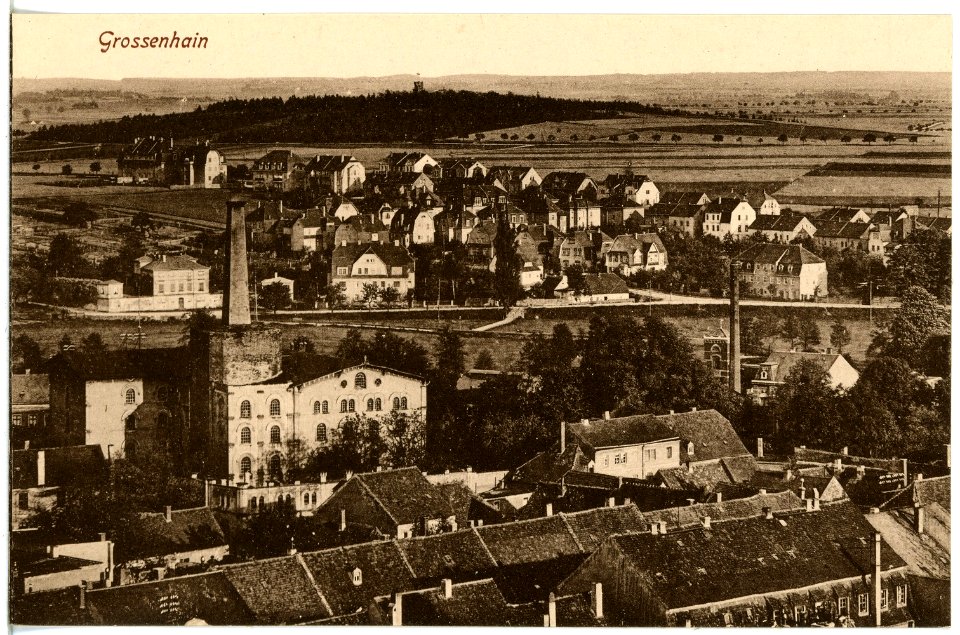 20778-Großenhain-1918-Blick auf Großenhain-Brück & Sohn Kunstverlag