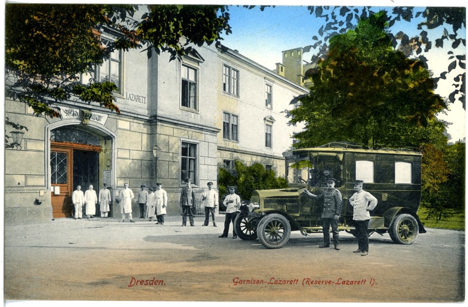 19137-Dresden-1915-Garnison-Lazarett (Reserve-Lazarett I)-Brück & Sohn Kunstverlag