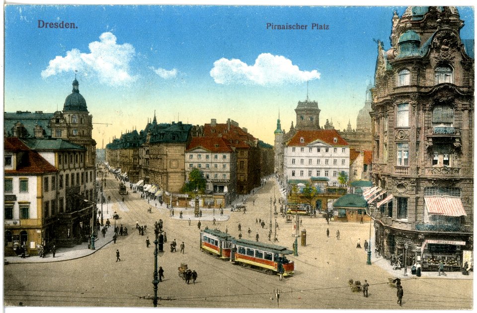 19127-Dresden-1915-Pirnaischer Platz-Brück & Sohn Kunstverlag