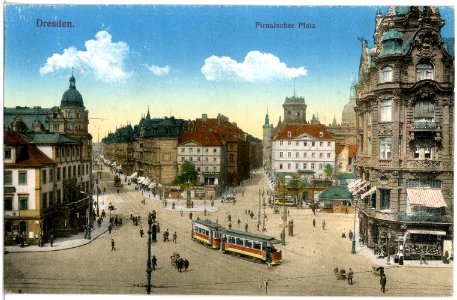 19127-Dresden-1915-Pirnaischer Platz-Brück & Sohn Kunstverlag