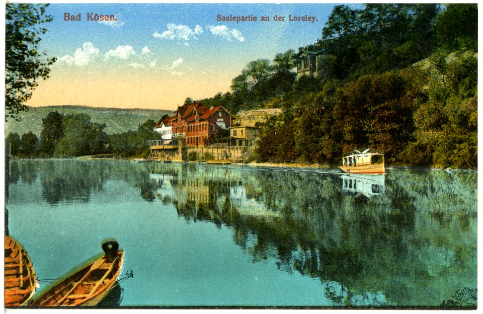 20714-Kösen-1917-Saaleckspartie an der Loreley-Brück & Sohn Kunstverlag
