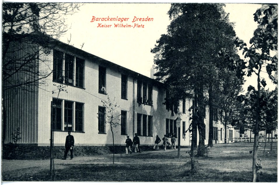 19106-Dresden-1915-Barackenlager-Mannschaftsbaracke-Brück & Sohn Kunstverlag