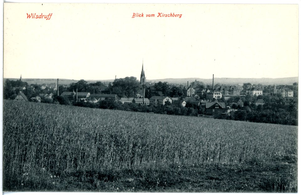 19003-Wilsdruff-1915-Blick vom Kirschberg auf Wilsdruff-Brück & Sohn Kunstverlag