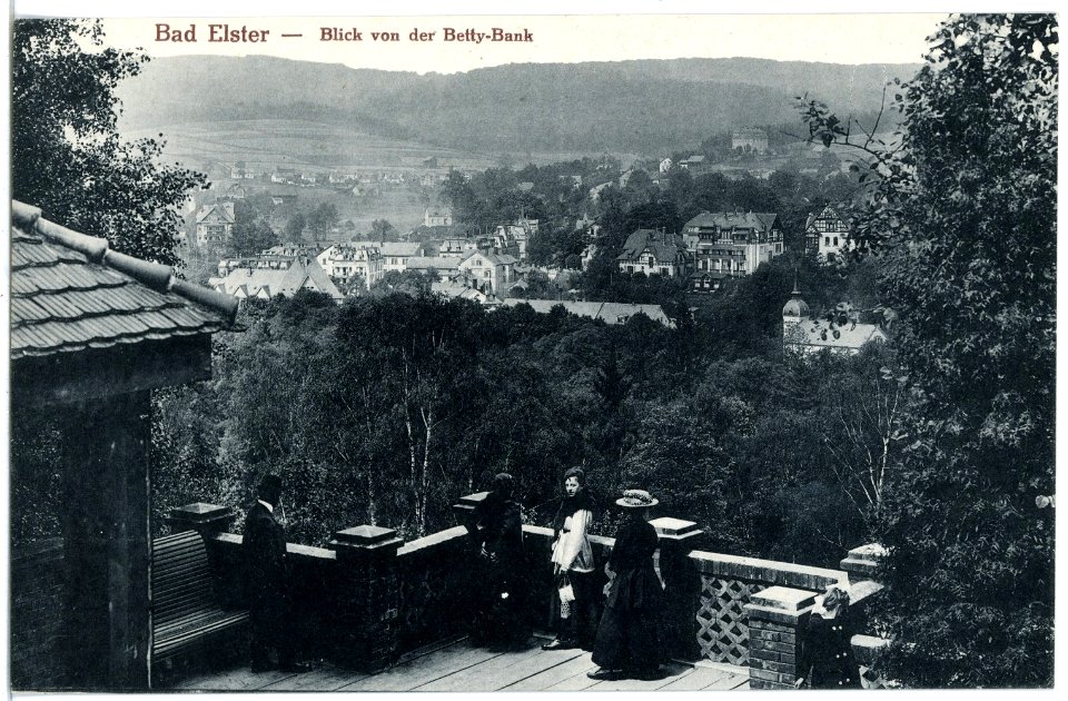 20505-Bad Elster-1917-Blick von der Betty-Bank auf Bad Elster-Brück & Sohn Kunstverlag