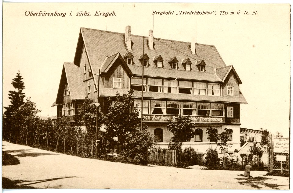 19075-Oberbärenburg-1915-Berghotel Friedrichshöhe-Brück & Sohn Kunstverlag