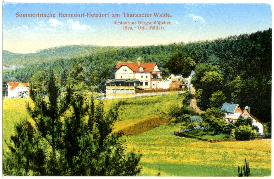 20236-Hetzdorf-1916-Restaurant Bergschlößchen-Brück & Sohn Kunstverlag