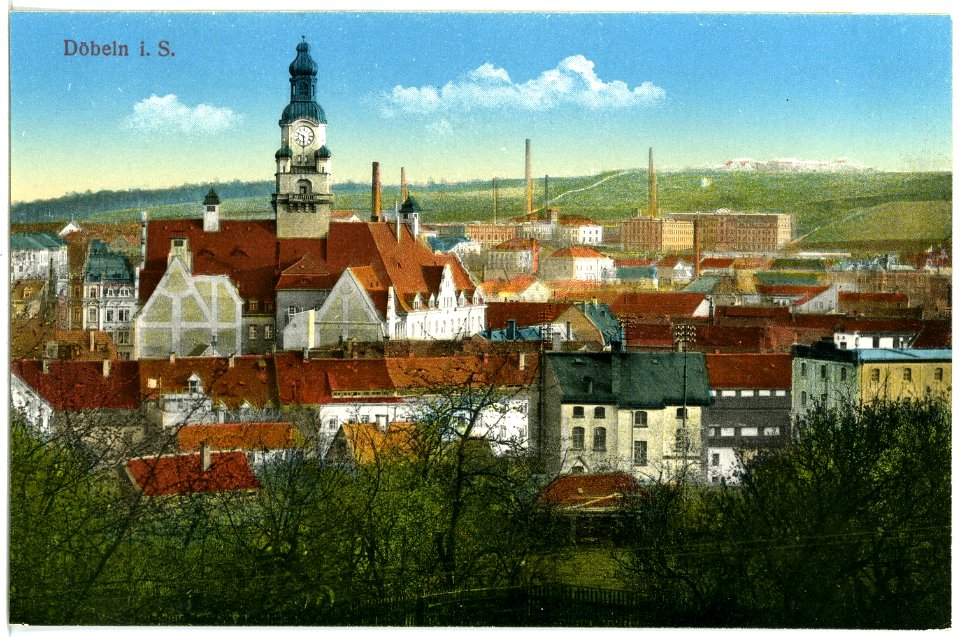 19183-Döbeln-1915-Blick auf Döbeln-Brück & Sohn Kunstverlag