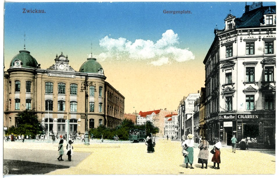 20261-Zwickau-1916-Georgenplatz-Brück & Sohn Kunstverlag