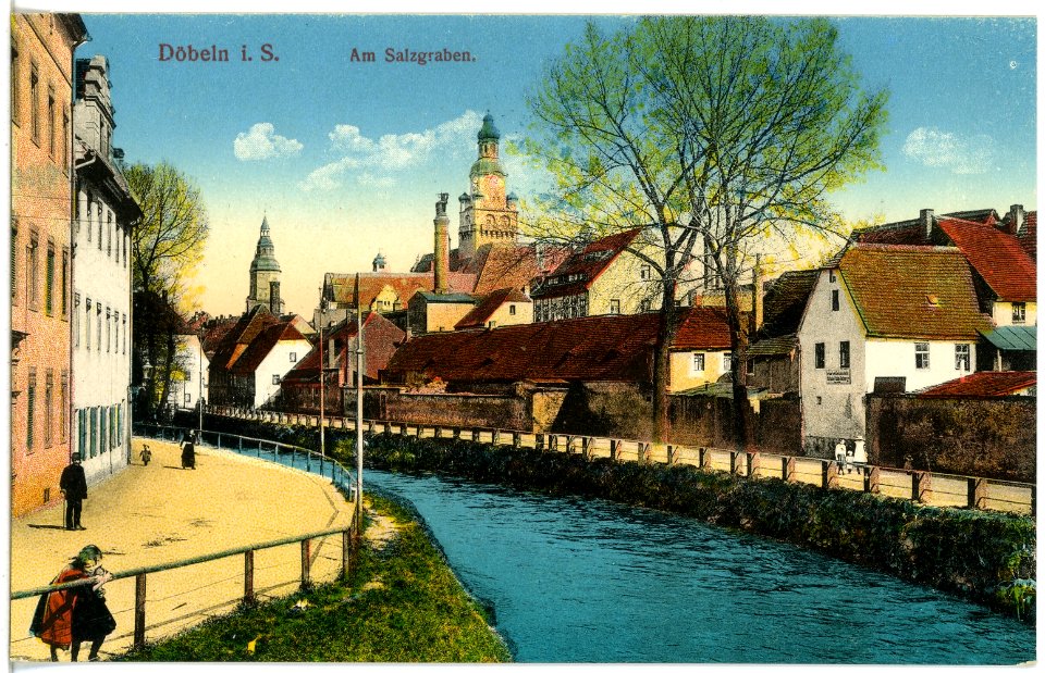 19188-Döbeln-1915-Am Salzgraben-Brück & Sohn Kunstverlag