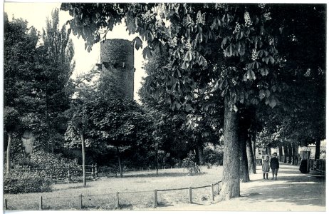 19269-Oschatz-1915-Partie am Stadtturm mit Bismarckdenkmal-Brück & Sohn Kunstverlag
