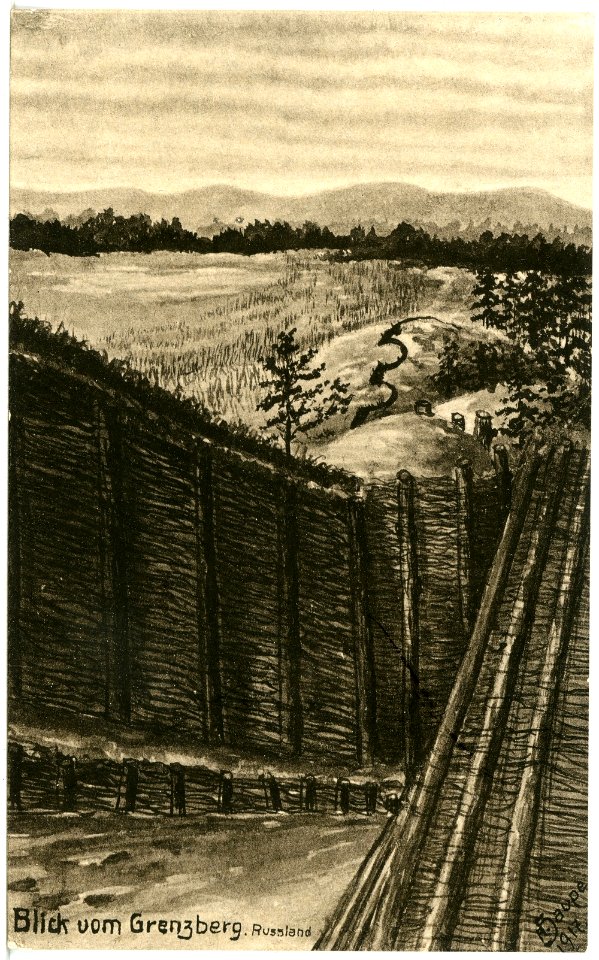 20369-Grenzberg-1917-Blick vom Grenzberg-Brück & Sohn Kunstverlag