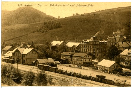 20719-Glashütte-1917-Bahnhofsviertel und Schützen Höhe-Brück & Sohn Kunstverlag
