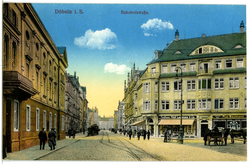 19162-Döbeln-1915-Bahnhofstraße-Brück & Sohn Kunstverlag
