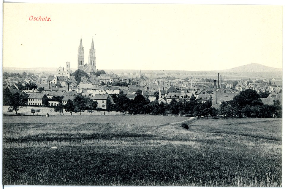 19276-Oschatz-1915-Blick auf Oschatz-Brück & Sohn Kunstverlag