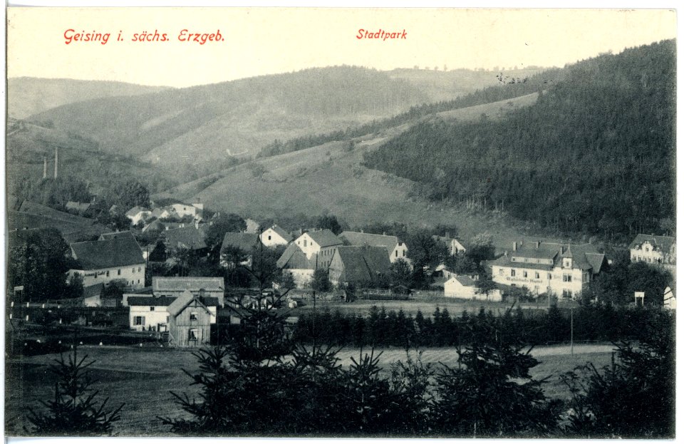 19029-Geising-1915-Blick auf Geising-Brück & Sohn Kunstverlag