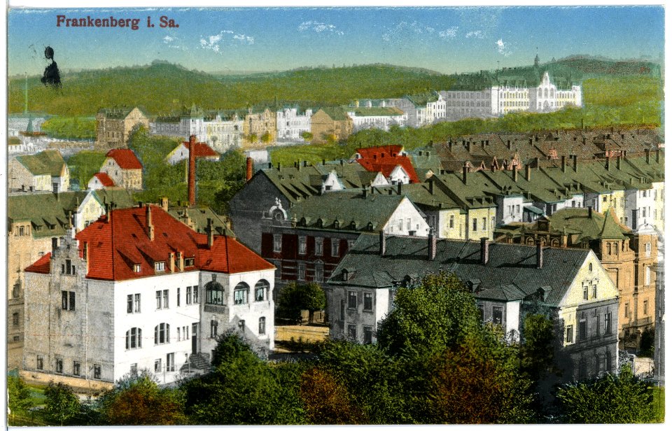 20202-Frankenberg-1916-Blick auf den Ort-Brück & Sohn Kunstverlag