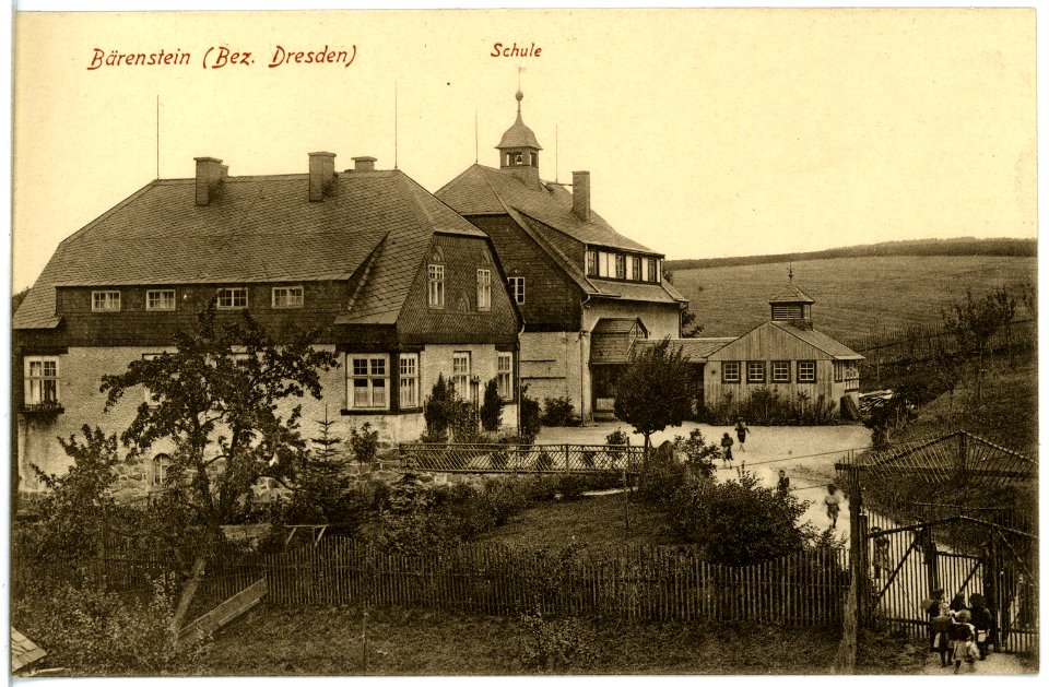 19019-Bärenstein-1915-Schule-Brück & Sohn Kunstverlag