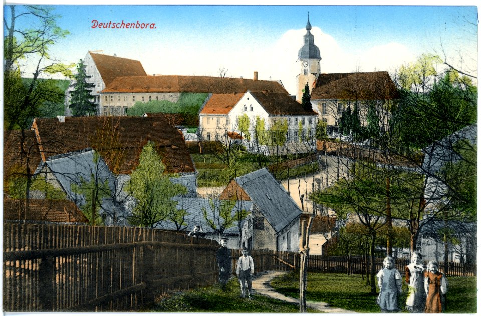 19324-Deutschenbora-1915-Blick auf Deutschenbora-Brück & Sohn Kunstverlag