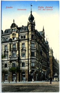 19056-Dresden-1915-Kaffee Amtshof, Sachsenplatz-Brück & Sohn Kunstverlag