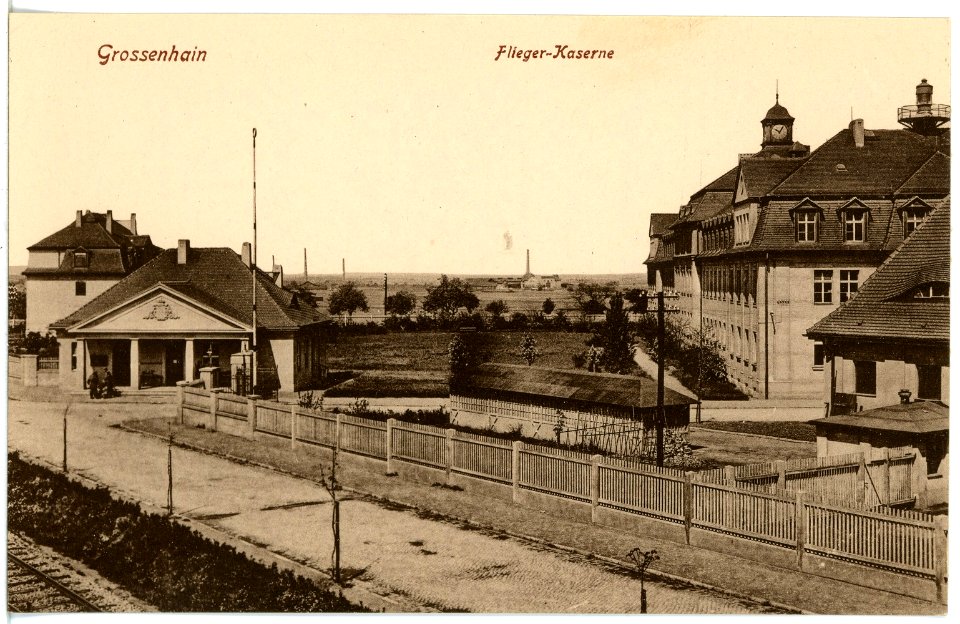 20776-Großenhain-1918-Fliegerkaserne-Brück & Sohn Kunstverlag