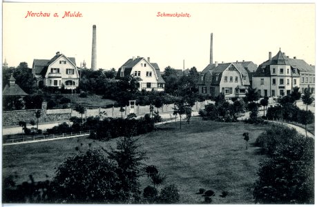 19252-Nerchau-1915-Schmuckplatz-Brück & Sohn Kunstverlag