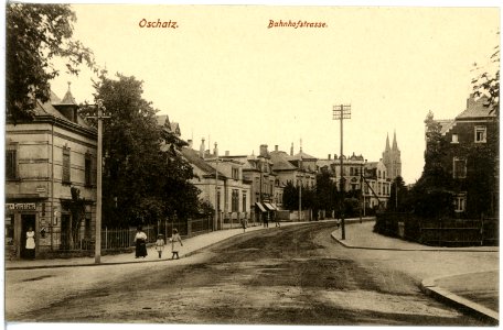 19265-Oschatz-1915-Bahnhofstraße-Brück & Sohn Kunstverlag