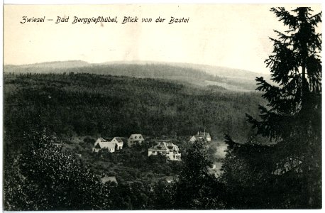 19615-Berggießhübel-1915-Zwiesel, Blick von der Bastei-Brück & Sohn Kunstverlag