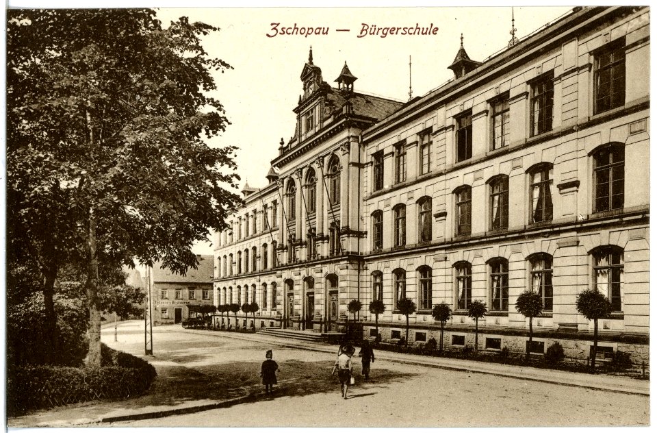 20752-Zschopau-1917-Bürgerschule-Brück & Sohn Kunstverlag
