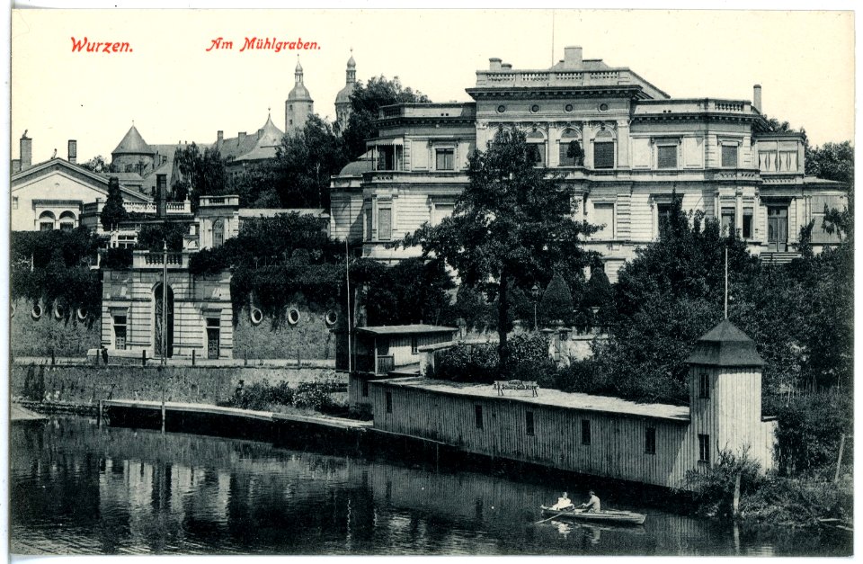 19246-Wurzen-1915-Am Mühlgraben-Brück & Sohn Kunstverlag
