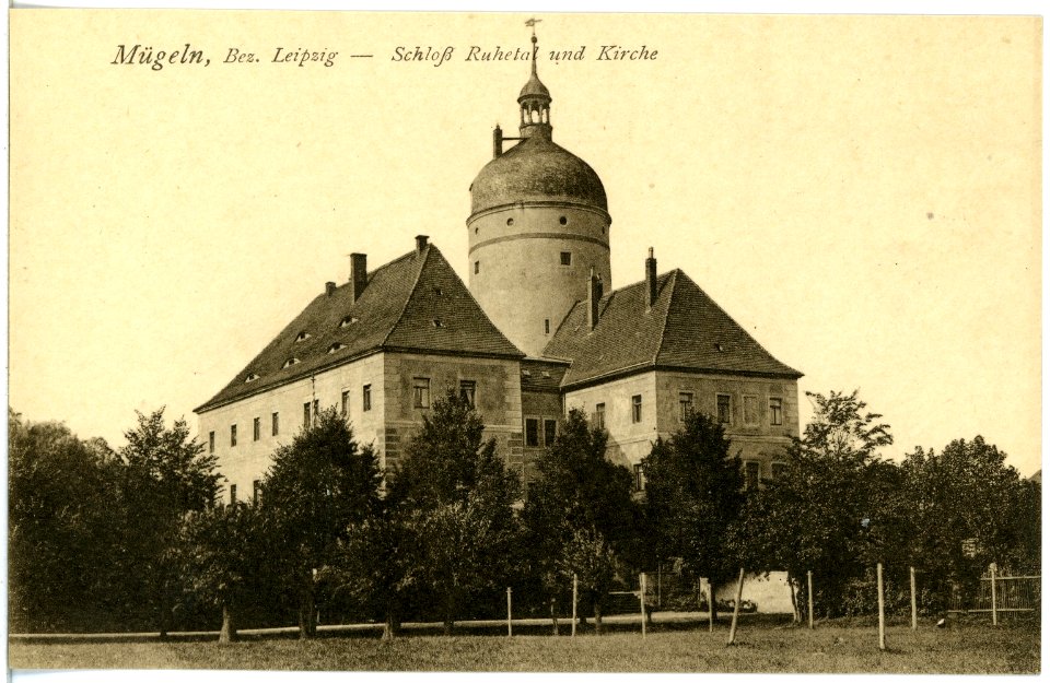 19307-Mügeln-1915-Schloß Ruhetal-Brück & Sohn Kunstverlag