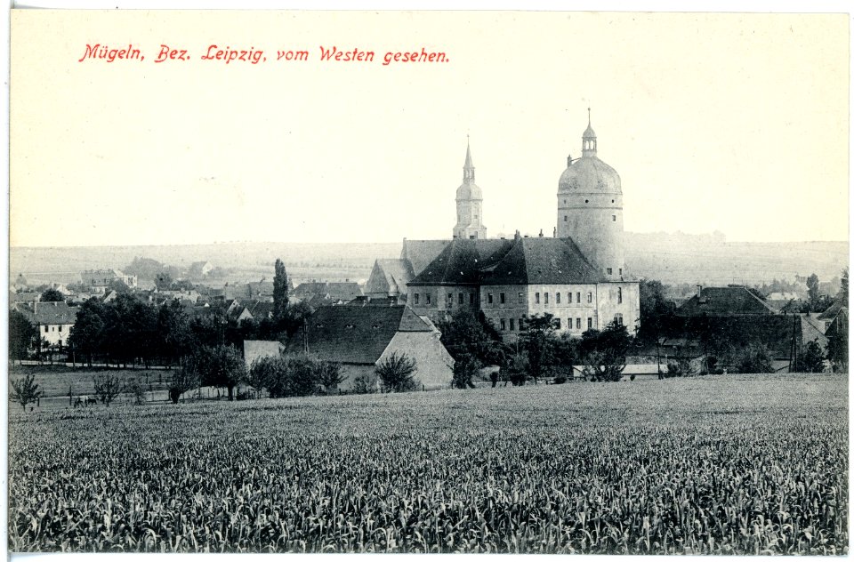 19303-Mügeln-1915-Blick auf Mügeln von Westen-Brück & Sohn Kunstverlag