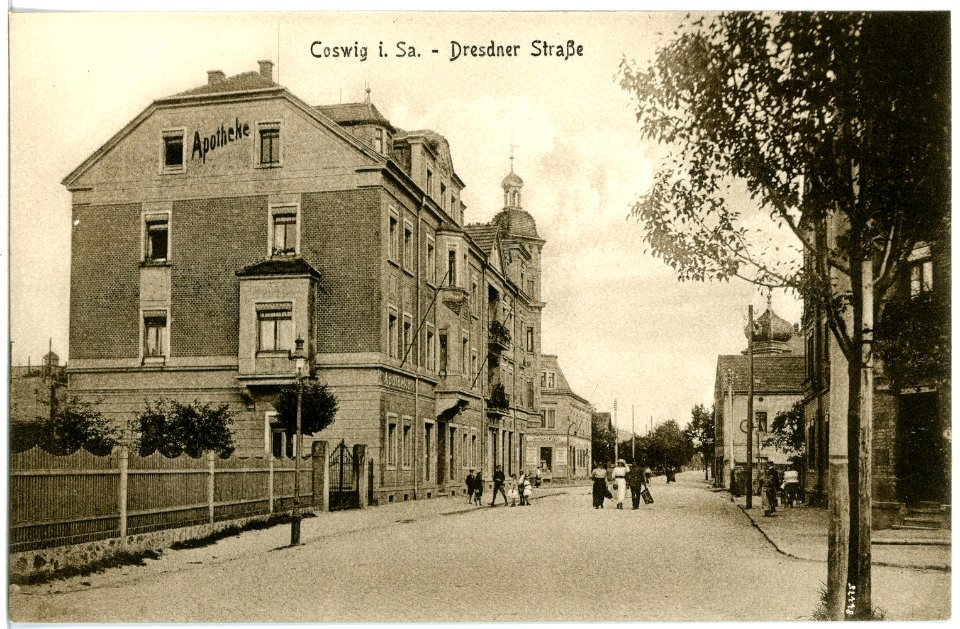 20350-Coswig-1917-Döbelner Straße-Brück & Sohn Kunstverlag