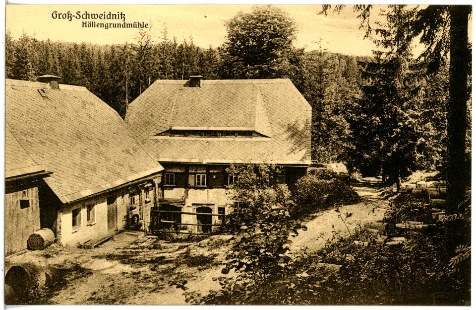 20493-Großschweidnitz-1917-Höllengrundmühle-Brück & Sohn Kunstverlag